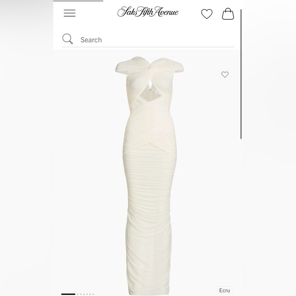 Brand new with tags! Ronny Kobo Nasha Ruched Twisted Cut-Out Maxi Dress